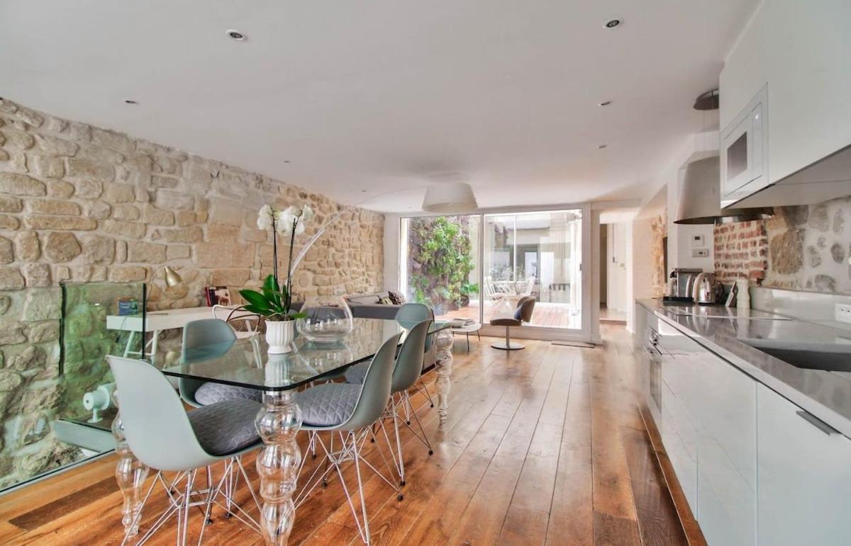 Appartamento Jardin Prive - Gorgeous 3 Bed House In Le Marais Parigi